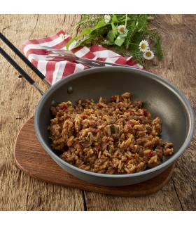 Trek n eat Buey Stroganoff con arroz