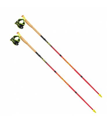 Bastones Leki UltraTrail Fx.one rojo Carbono trail running