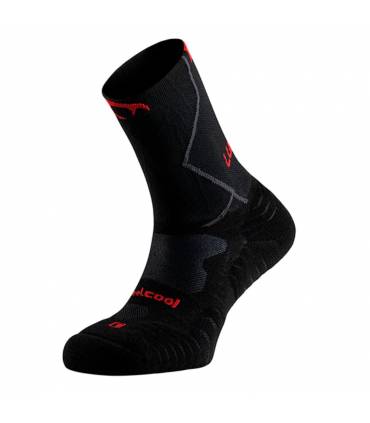 Calcetin Lurbel Traction Pro Negro/Rojo