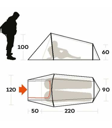 Ferrino Sling 2: Tienda de Campaña 3 Estaciones para 2 Plazas
