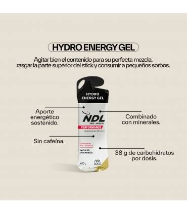Gel Energetico sin Cafeina NDL