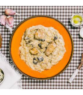 Forestia risotto de salmon y setas con bolsa calentadora