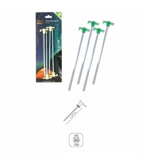 Pack de 4 Elementerre Piquetes de Tiendas de Campaña