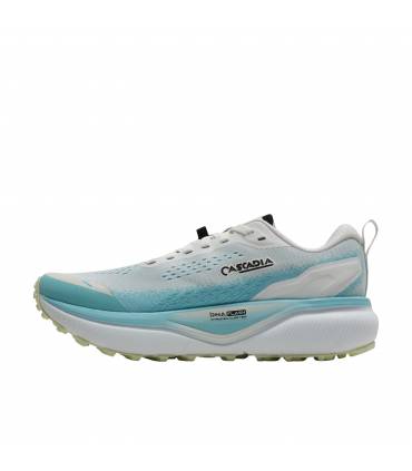 Brooks Cascadia 20 Hombre White/Blue/Black FW26