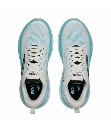 Brooks Cascadia 20 Hombre White/Blue/Black FW26