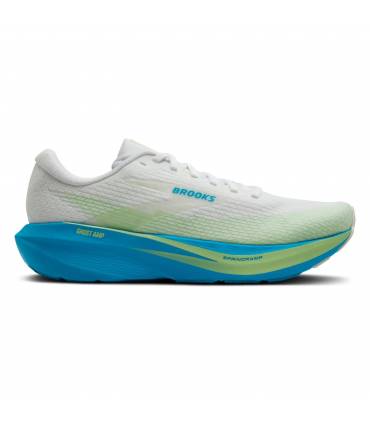 Brooks Ghost Amp Hombre White/Blue/Paradise Green FW26