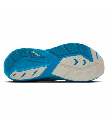 Brooks Ghost Amp Hombre White/Blue/Paradise Green FW26