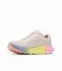 HOKA Rincon 5 Mujer Alabaster/Tangerine Glow vista tres cuartos