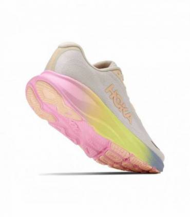 HOKA Rincon 5 Mujer Alabaster/Tangerine Glow vista suela