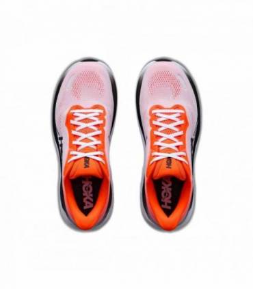 HOKA Clifton 11 Hombre Neon Tangerine/Frost vista superior