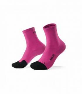 Kailas FUGA Mid-Cut Trail Running Socks Electric Pink vista de producto