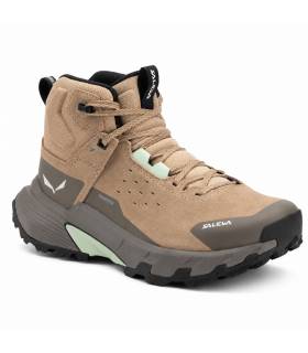 Bota Salewa Pedroc 2 Leather Mid PTX Mujer Quicksand/Bungee Cord