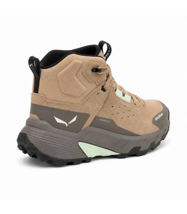 Bota Salewa Pedroc 2 Leather Mid PTX Mujer Quicksand/Bungee Cord