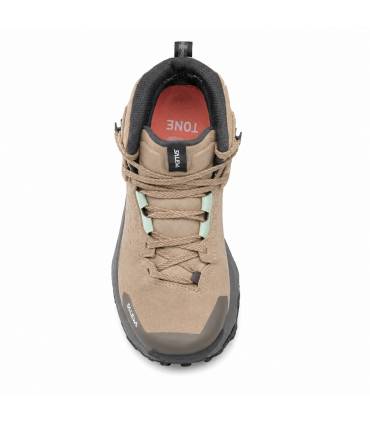 Bota Salewa Pedroc 2 Leather Mid PTX Mujer Quicksand/Bungee Cord