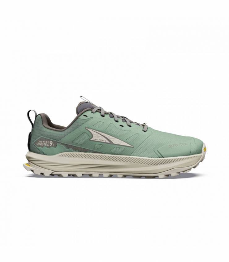 Altra Lone Peak 9+ GTX Hombre Sea Spray/Island Fossil vista lateral