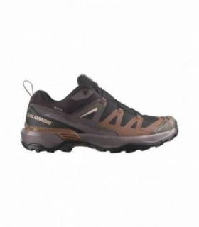 Salomon X Ultra 360 GTX Hombre Black Dark Gull Gray Dark Earth vista lateral