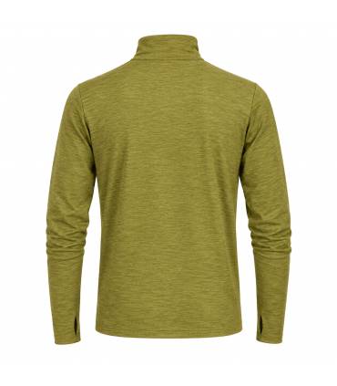 Camiseta New Balance Space Dye 1/4 Zip Hombre Verde