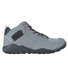 Hi-Tec Loma Mid WP Mujer Cool Grey/Charcoal/Nostalgia Rose