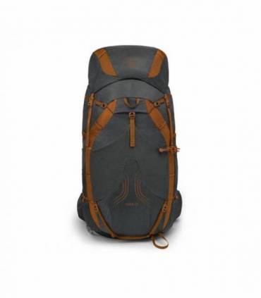 Osprey Exos 58 Hombre Dark Charcoal Grey vista frontal