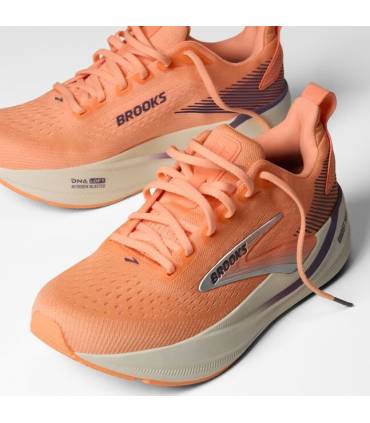 Brooks Ghost Max 4 Mujer Cyber Peach/Grape/Bluewash