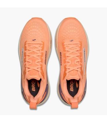 Brooks Ghost Max 4 Mujer Cyber Peach/Grape/Bluewash
