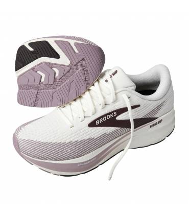 Zapatillas Brooks Ghost Amp Hombre Coconut/Purple Dove/Raisin