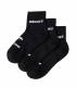 Brooks Run-In Quarter 3-Pack Unisex Negro