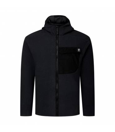 Dare2b Firn Hooded Borg Fleece Hombre Black