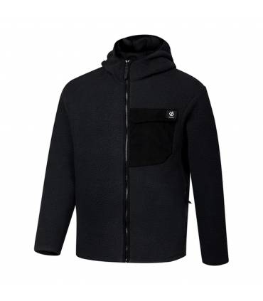 Dare2b Firn Hooded Borg Fleece Hombre Black
