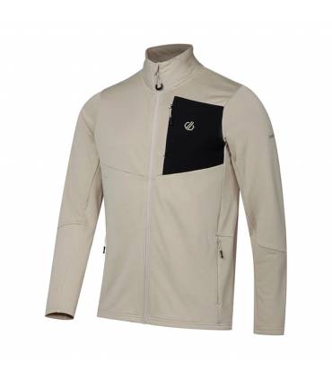 Dare2b Venture Stretch Midlayer Hombre White Pepper/Black