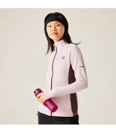 Dare2b Emerging III Stretch Midlayer Mujer Pink Haze/Huckleberry