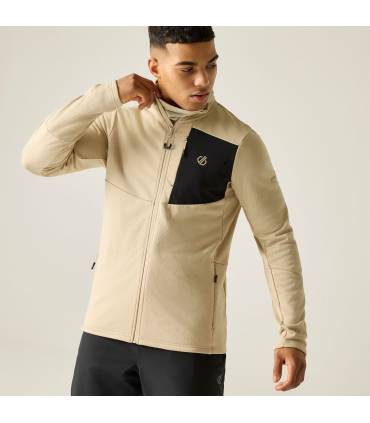 Dare2b Venture Stretch Midlayer Hombre White Pepper/Black