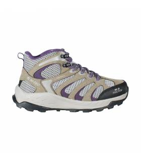 Hi-Tec Trail Sender Mid WP Mujer Taupe/Horizon/Berry