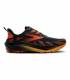 Brooks Ghost Trail Hombre Black/Red/Orange