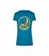 La Sportiva Climbing on the Moon T-Shirt Mujer Turchese/Giallo outlet