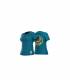 La Sportiva Climbing on the Moon T-Shirt Mujer Turchese/Giallo outlet