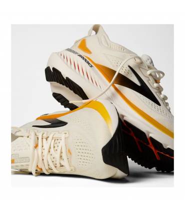 Brooks Glycerin GTS 23 Hombre Arctic Wolf/Angora/Orange