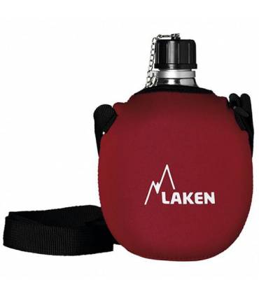 Cantimplora Laken Ultraligera de Aluminio 1L con funda y boca estrecha